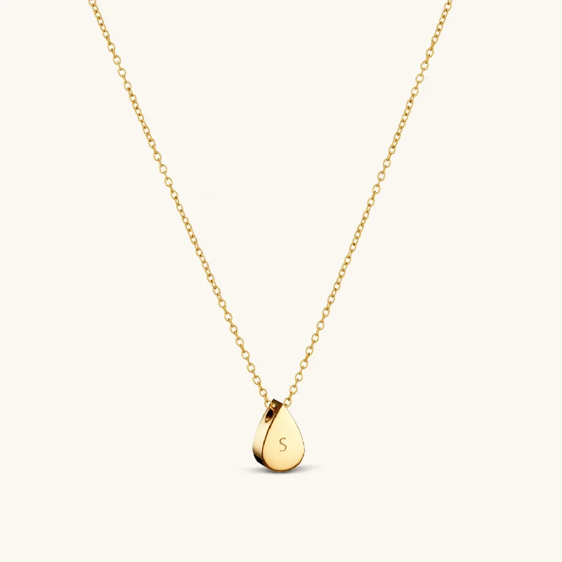 Teardrop Necklace in Gold