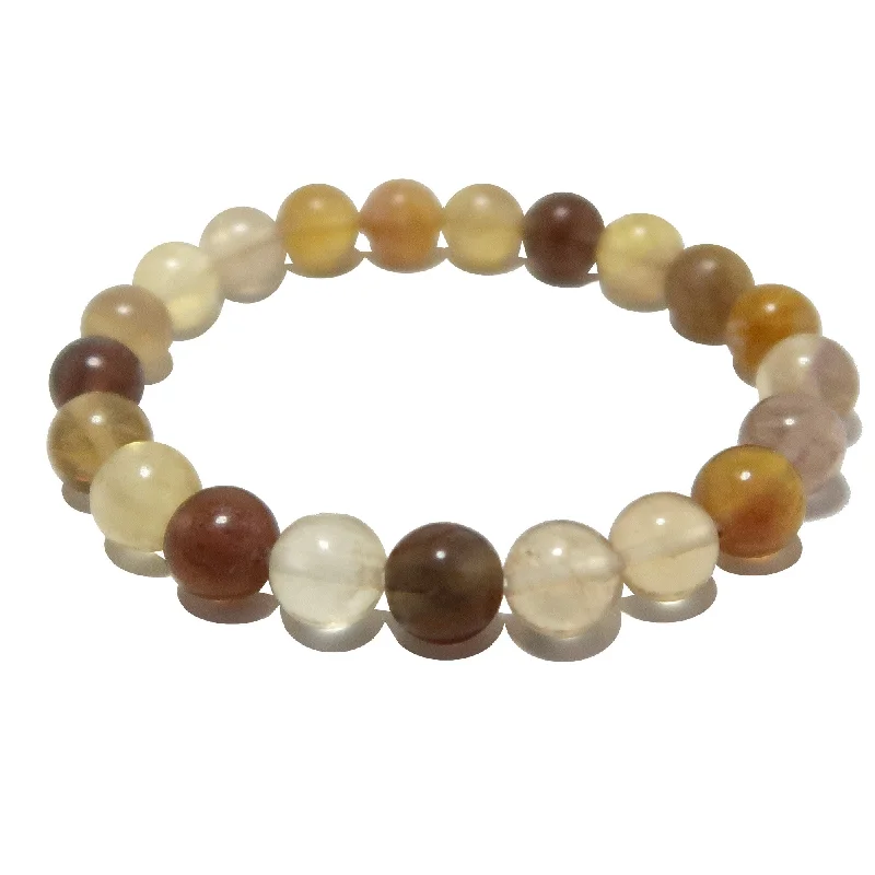 Fluorite Bracelet Golden Yellow Eye on Prize