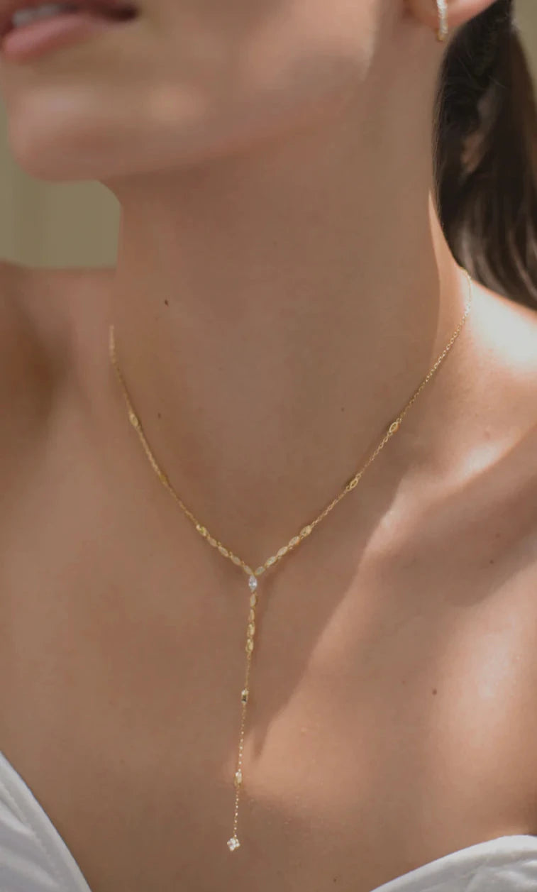 Must Have Gold Plated Lariat Necklace