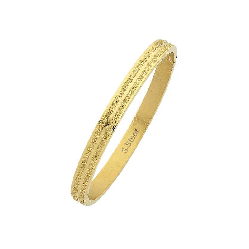 Yellow Stainless Steel Sparkle Bangle