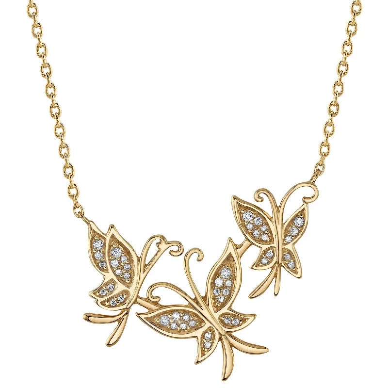 Disney X RockLove ENCANTO Mirabel Golden Butterfly Necklace