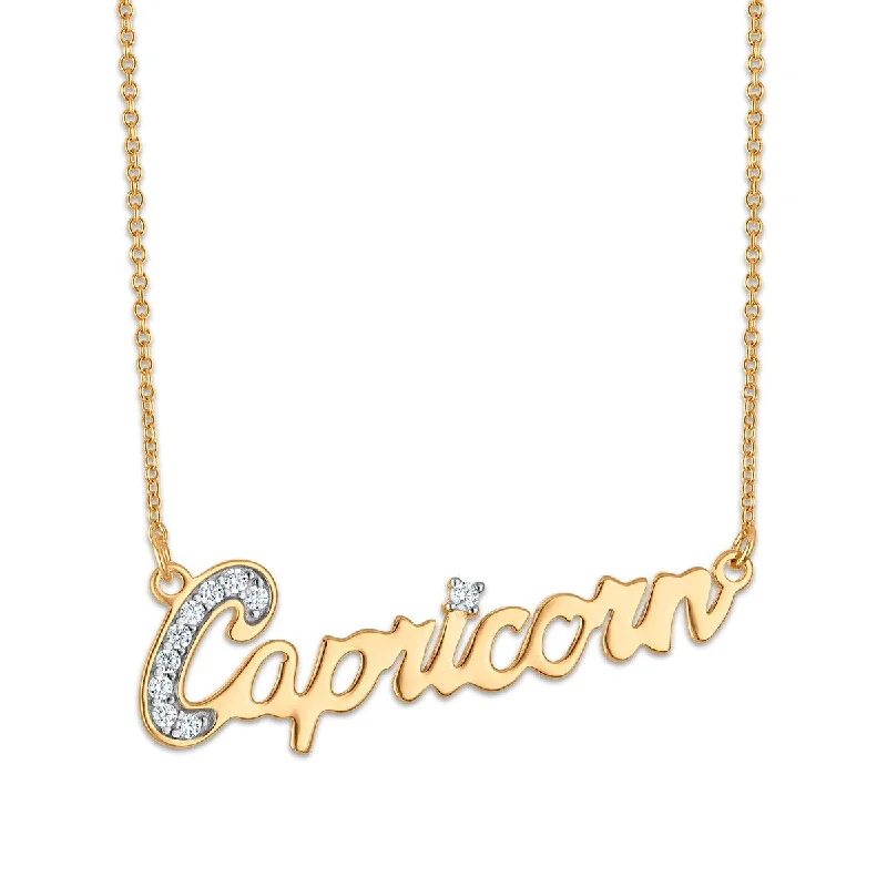 Simone I Smith Collection Capricorn Necklace in 18KT Gold Plated Sterling Silver