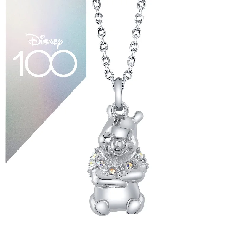 Disney X RockLove DISNEY100 Crystal Winnie the Pooh Necklace