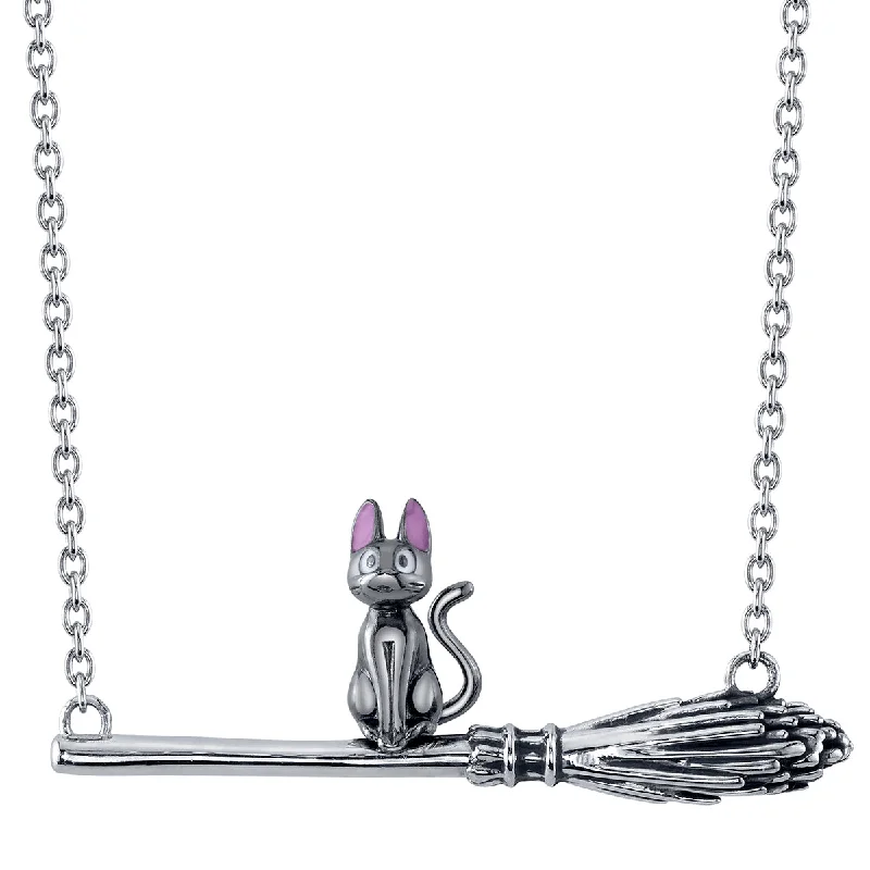 Studio Ghibli X Her Universe X RockLove KIKIS DELIVERY SERVICE Jiji on Broom Necklace