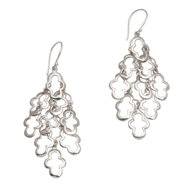 NOVICA Spanish Moss, Sterling silver dangle earrings - 2.9*0.9