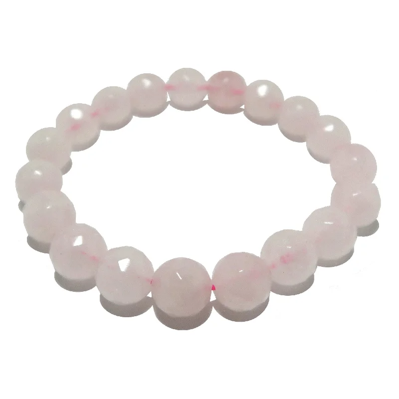 Rose Quartz Bracelet Love Spark Faceted Beads