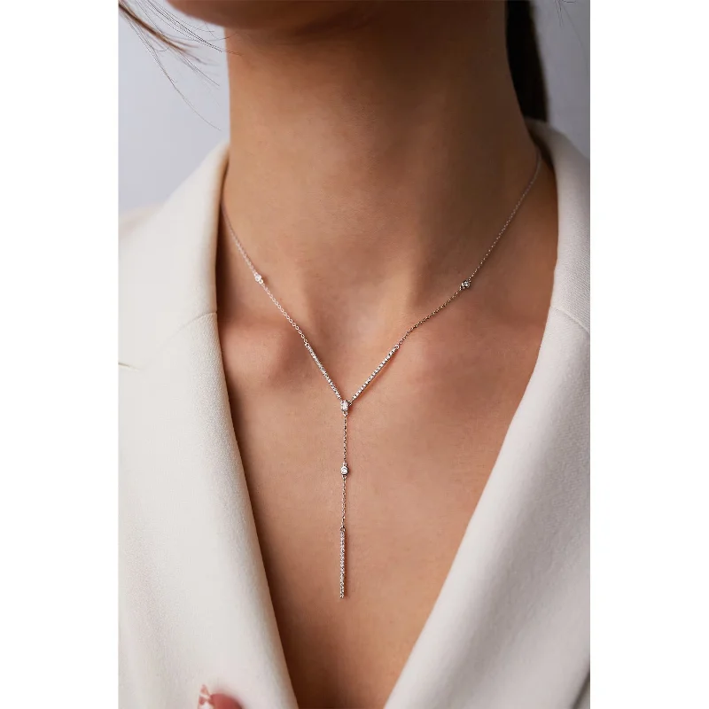 Rizz Lariat Zircon Necklace