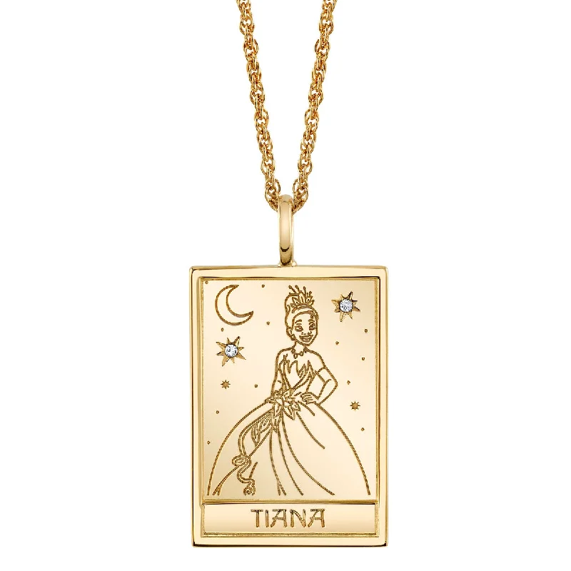 Disney X RockLove THE PRINCESS AND THE FROG Tiana Tablet Necklace