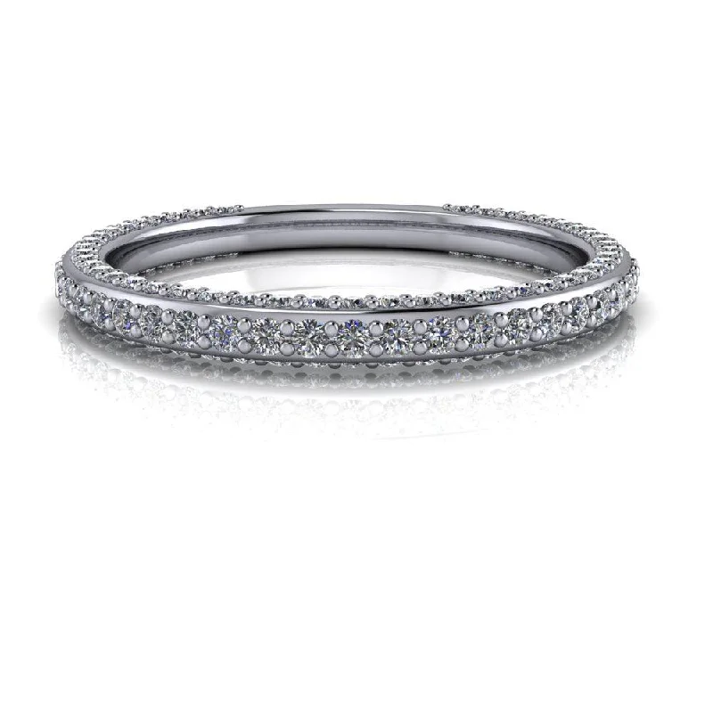 Sky Moissanite Wedding Band