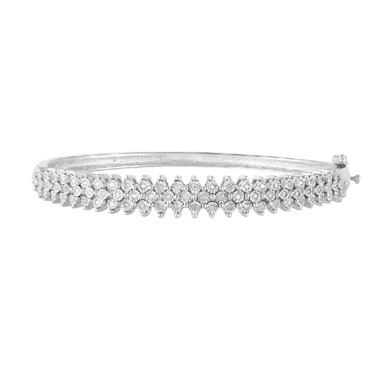 Sterling Silver 0.40ct Diamond Dress Bangle