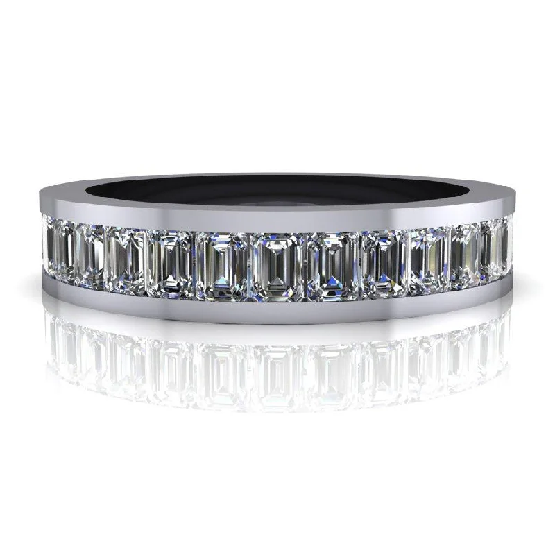 Alston Moissanite Wedding Band