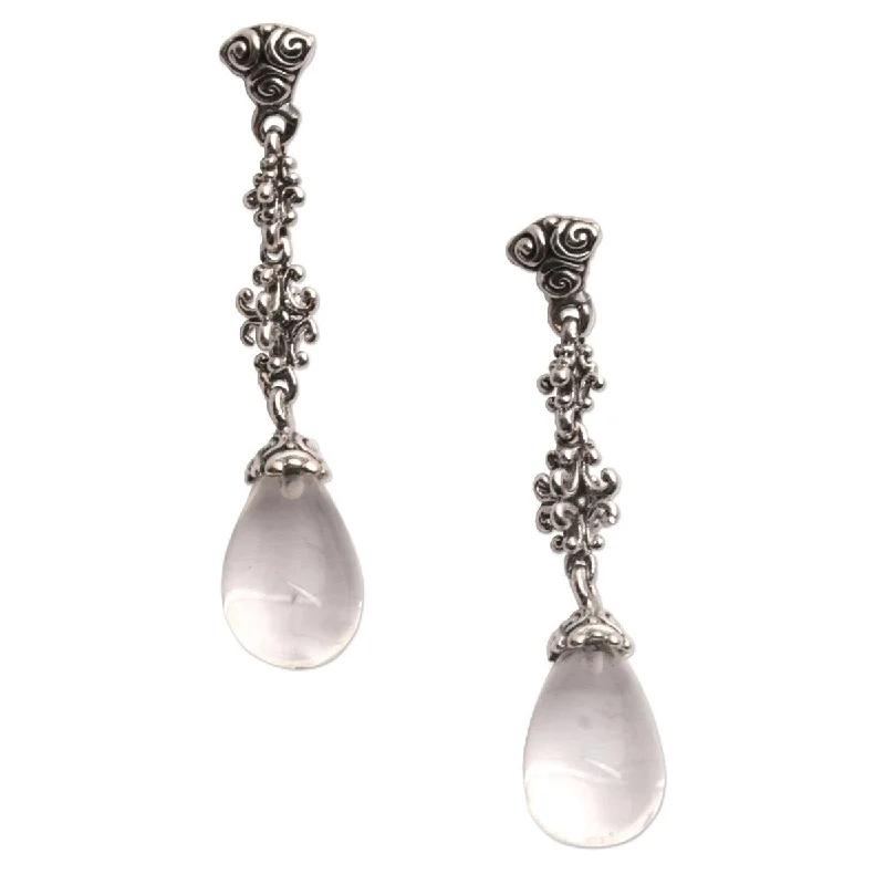 NOVICA Majestic Serenade, Quartz dangle earrings - 0.4