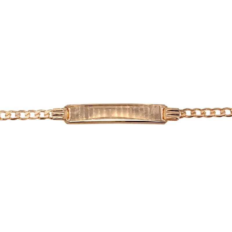 Children's 9ct Yellow Gold ID Bracelet