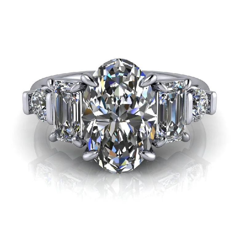 Maya No. 1 Moissanite Ring