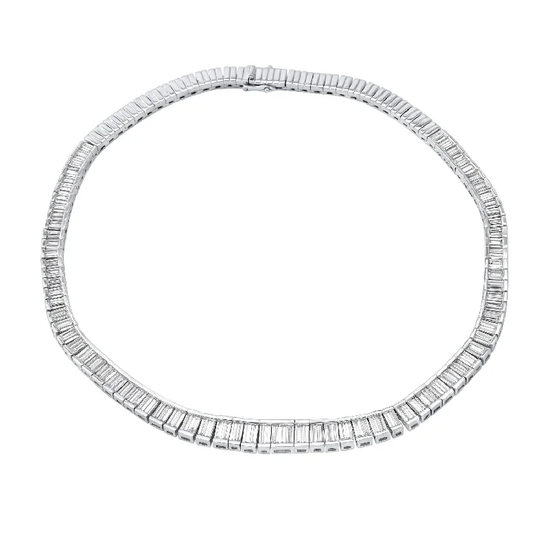 Signature EcoLove 15-3/4 CTW Diamond Tennis 16-inch Necklace in 14KT White Gold