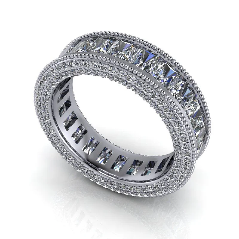 Alena Moissanite Anniversary Band