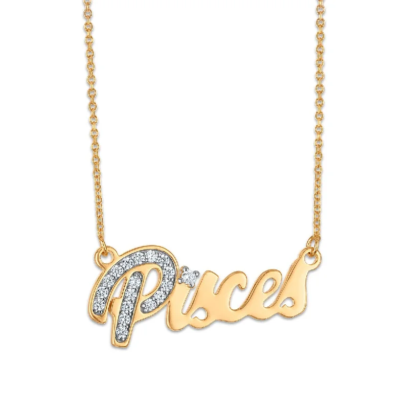 Simone I Smith Collection Pisces Necklace in 18KT Gold Plated Sterling Silver