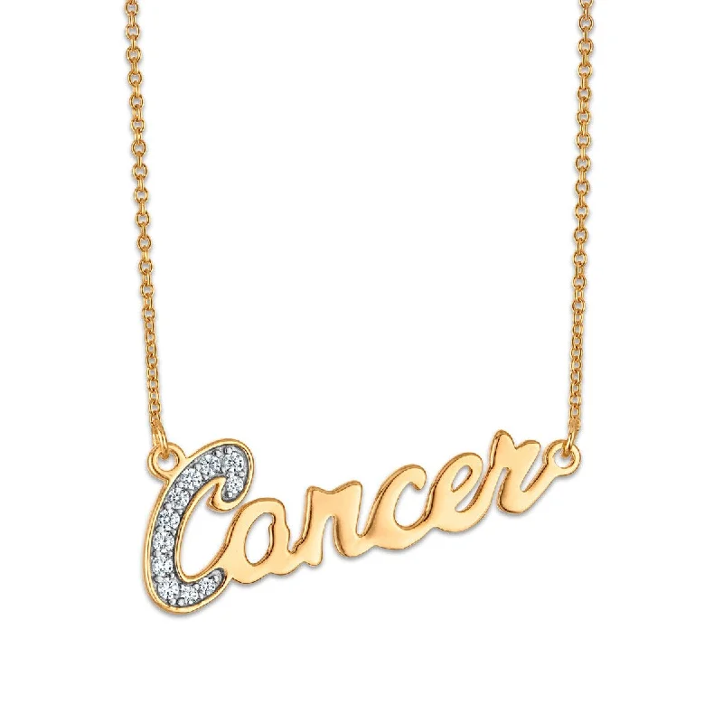 Simone I Smith Collection Cancer Necklace in 18KT Gold Plated Sterling Silver